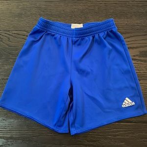 Royal blue adidas shorts